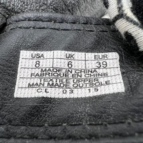 Sanuk Yoga Mat Slingback Black White Floral Sandals 8 - Picture 7 of 7